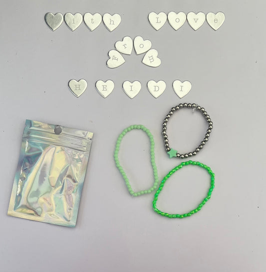 Green star bracelets ,gift