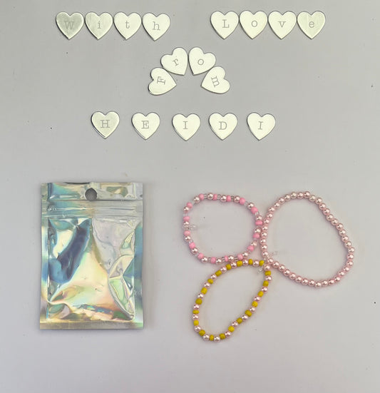 Pinky pearls bracelets ,gift