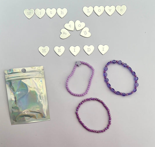 Purple bracelets ,gift