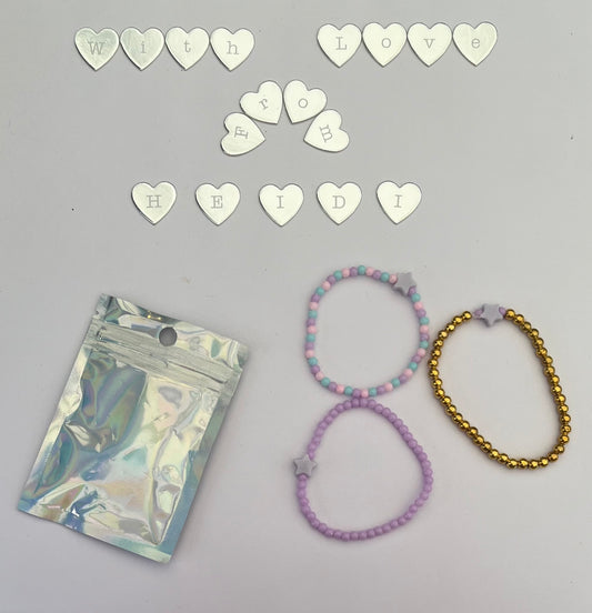 Purple star bracelets ,gift
