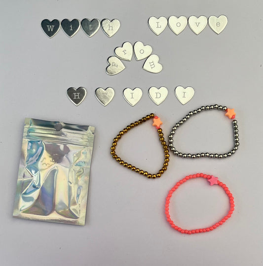 Pink star bracelets ,gift