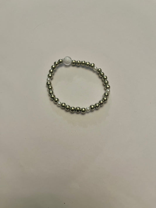 Silver white bracelet gift