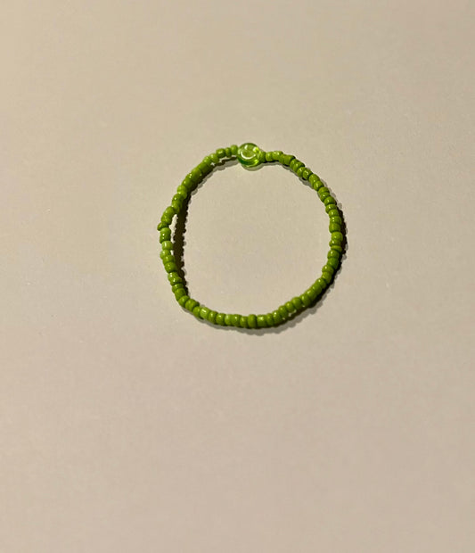 Green smiley face bracelet