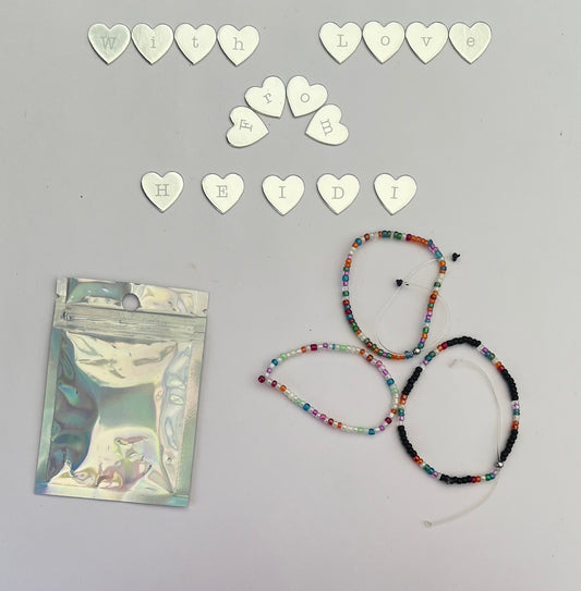 Rainbow vibes bracelets ,gift
